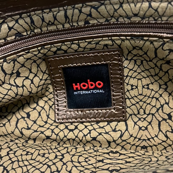 HOBO Int’l Alicia Bronze leather clutch w/chain strap small shoulder indie boho - Picture 7 of 11